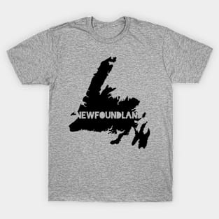 Newfoundland Map || Newfoundland and Labrador || Gifts || Souvenirs || Clothing T-Shirt